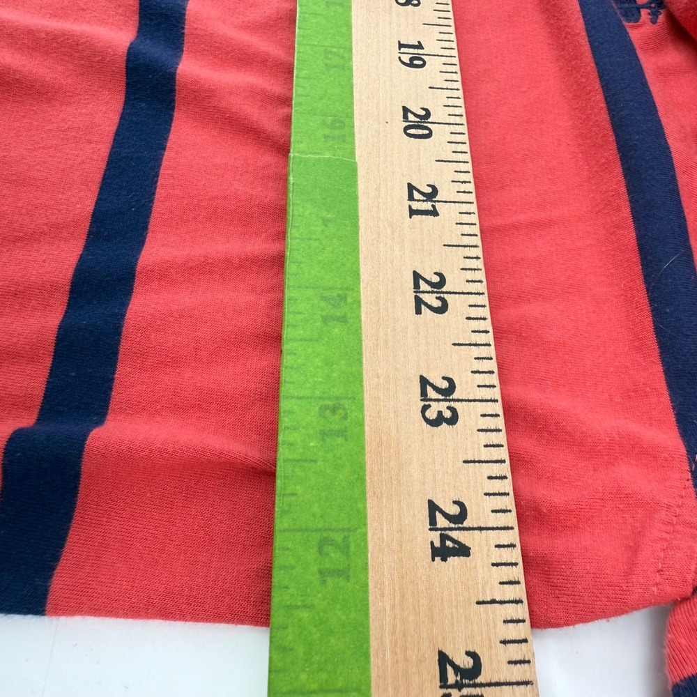 Brooks Brothers Polo Shirt Mens XXL Red Navy Striped Slim Fit Cotton Luxury - Picture 4 of 7